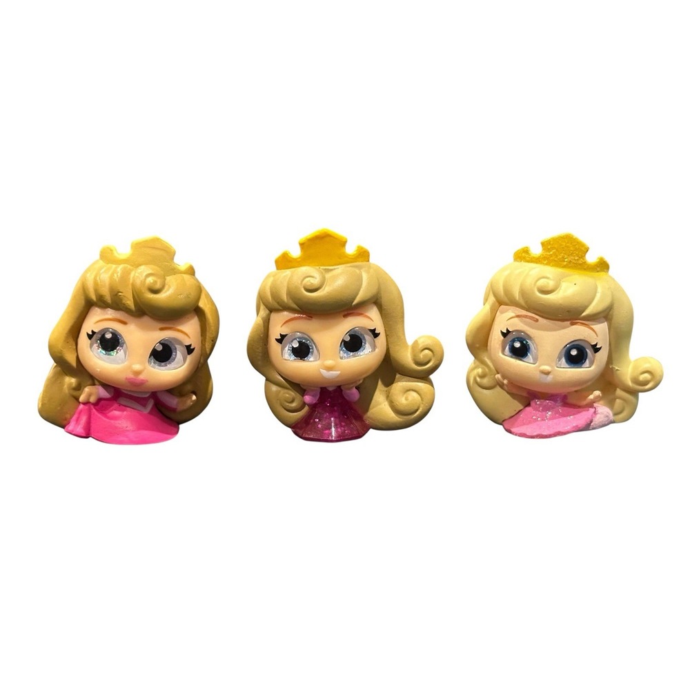 Disney Sleeping Beauty Aurora Pink Dress Doorable Lot of 3 Princess Collection